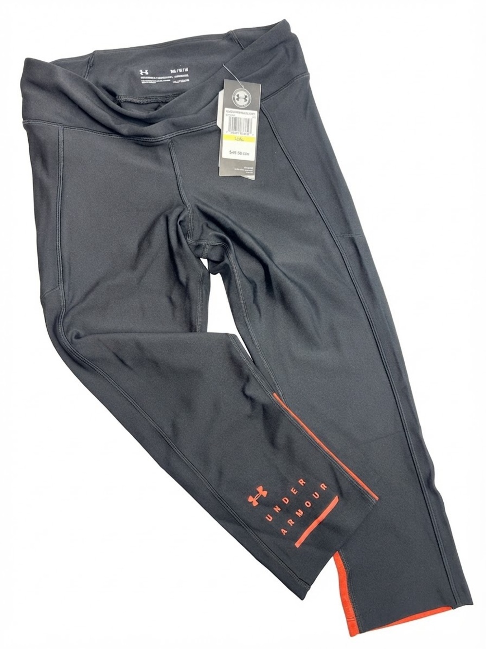 NWT Under Armour HeatGear Compression Crop Leggings - Black - Medium